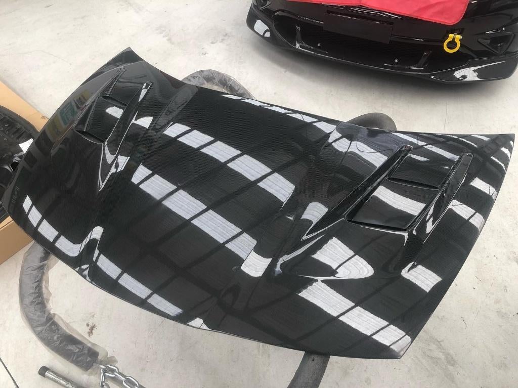 J'S Racing vented carbon motorkap - Honda Civic Type-R FN2, Ophalen of Verzenden