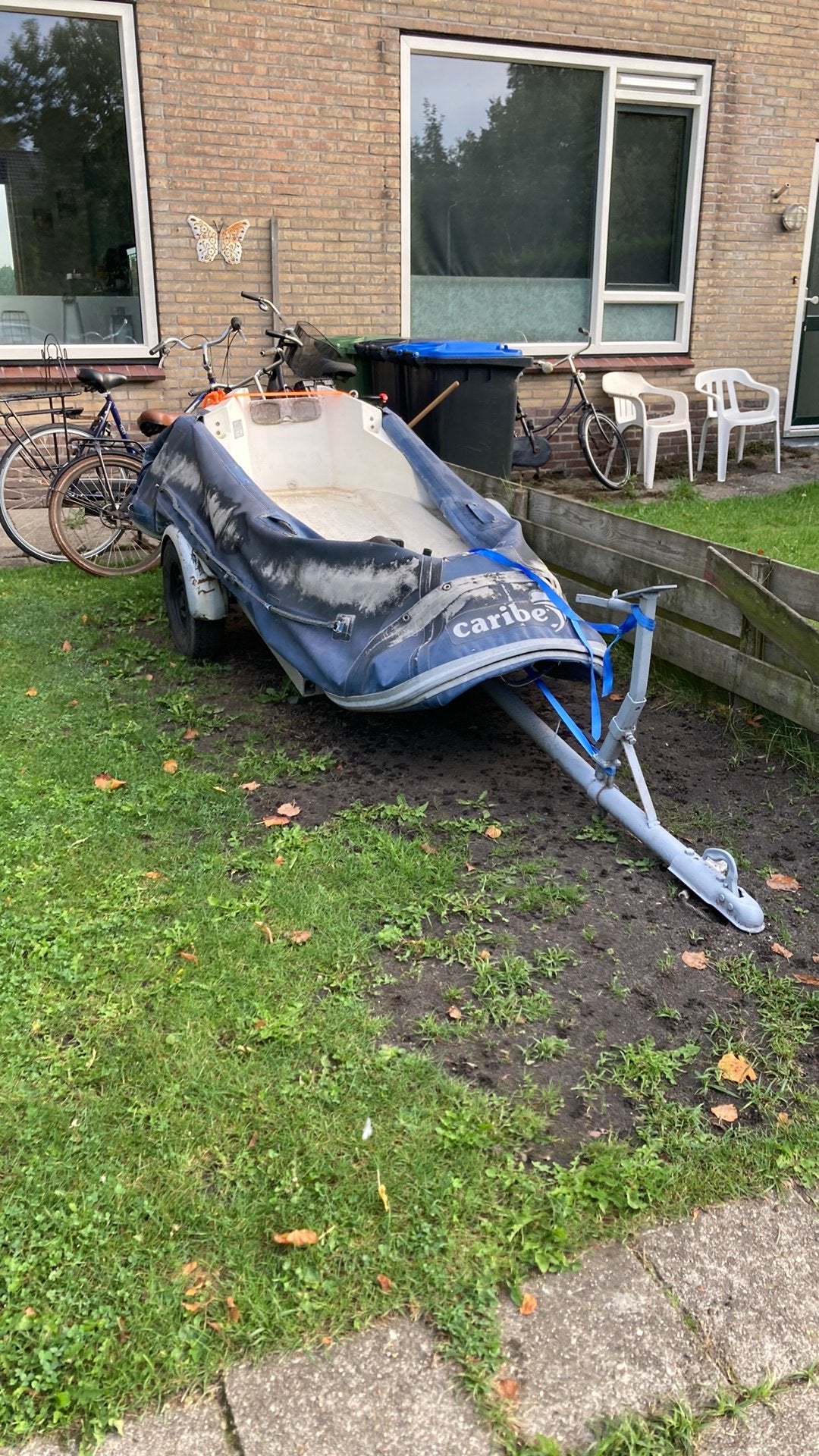 Rubberboot met trailer, Ophalen, Zo goed als nieuw, 80 kg of meer