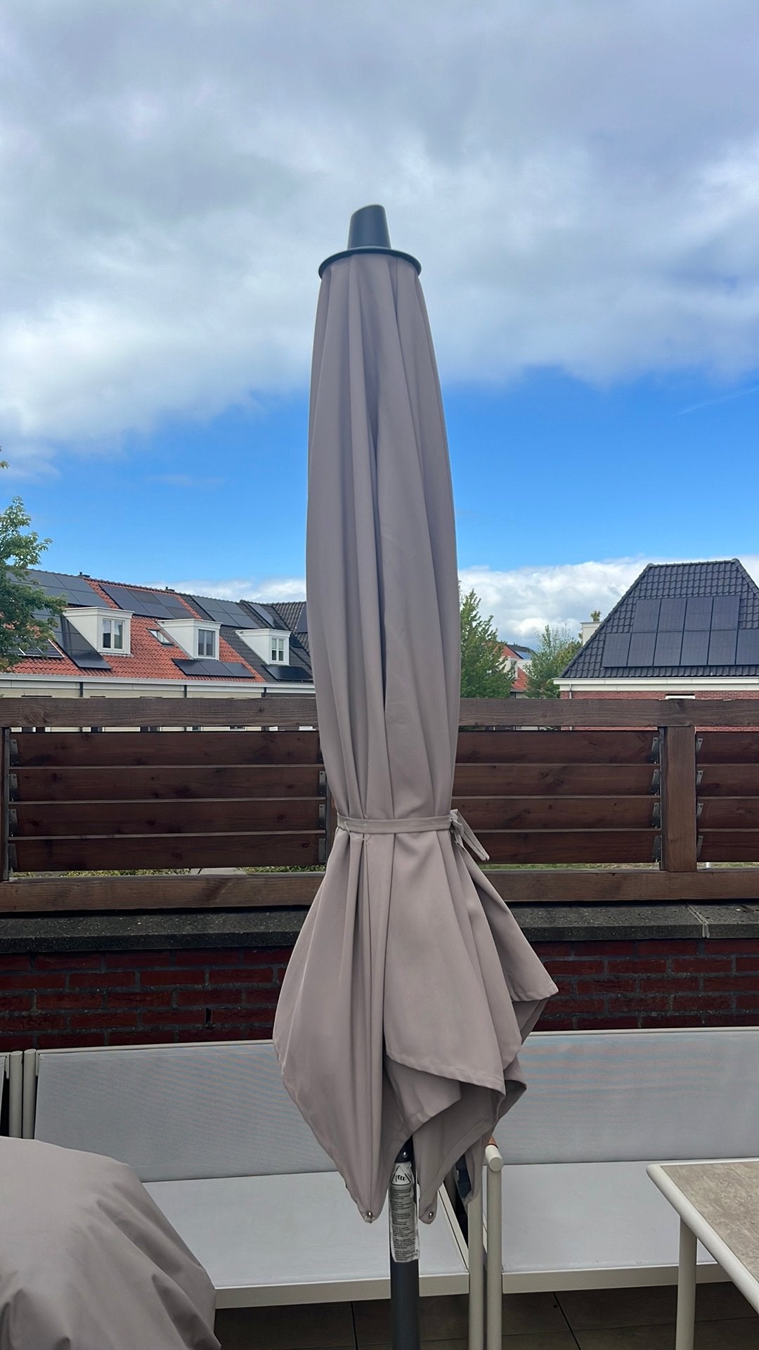 Parasol, Tuin en Terras, Parasols, Kantelbaar, Ophalen of Verzenden, Zo goed als nieuw, 1 tot 2 meter