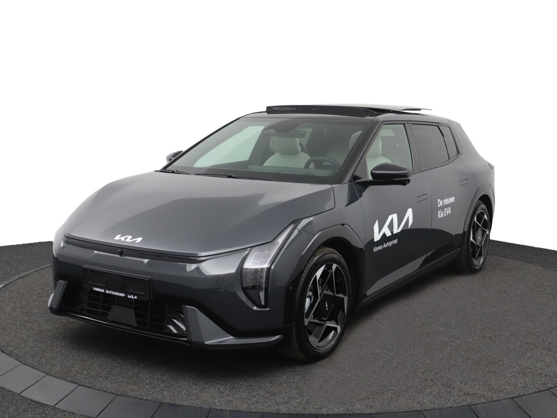 Kia EV4 GT-PlusLine 81.4 kWh - Head-up Display - Elektrisch, Auto's, 81 kWh, 510 min, Zwart, Met garantie (alle)