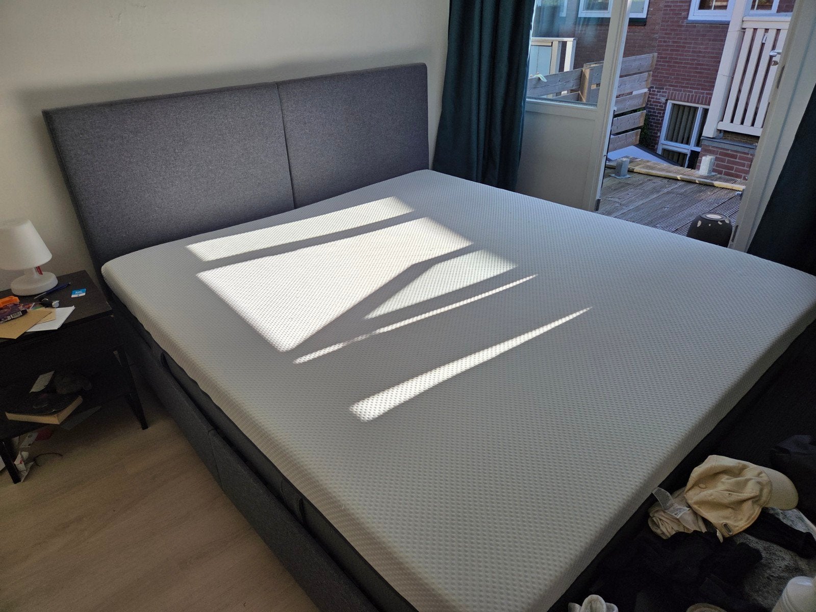 Emma Original Matras 180x200 met Emma Bedbodem, Ophalen, Gebruikt, Wit, Tweepersoons