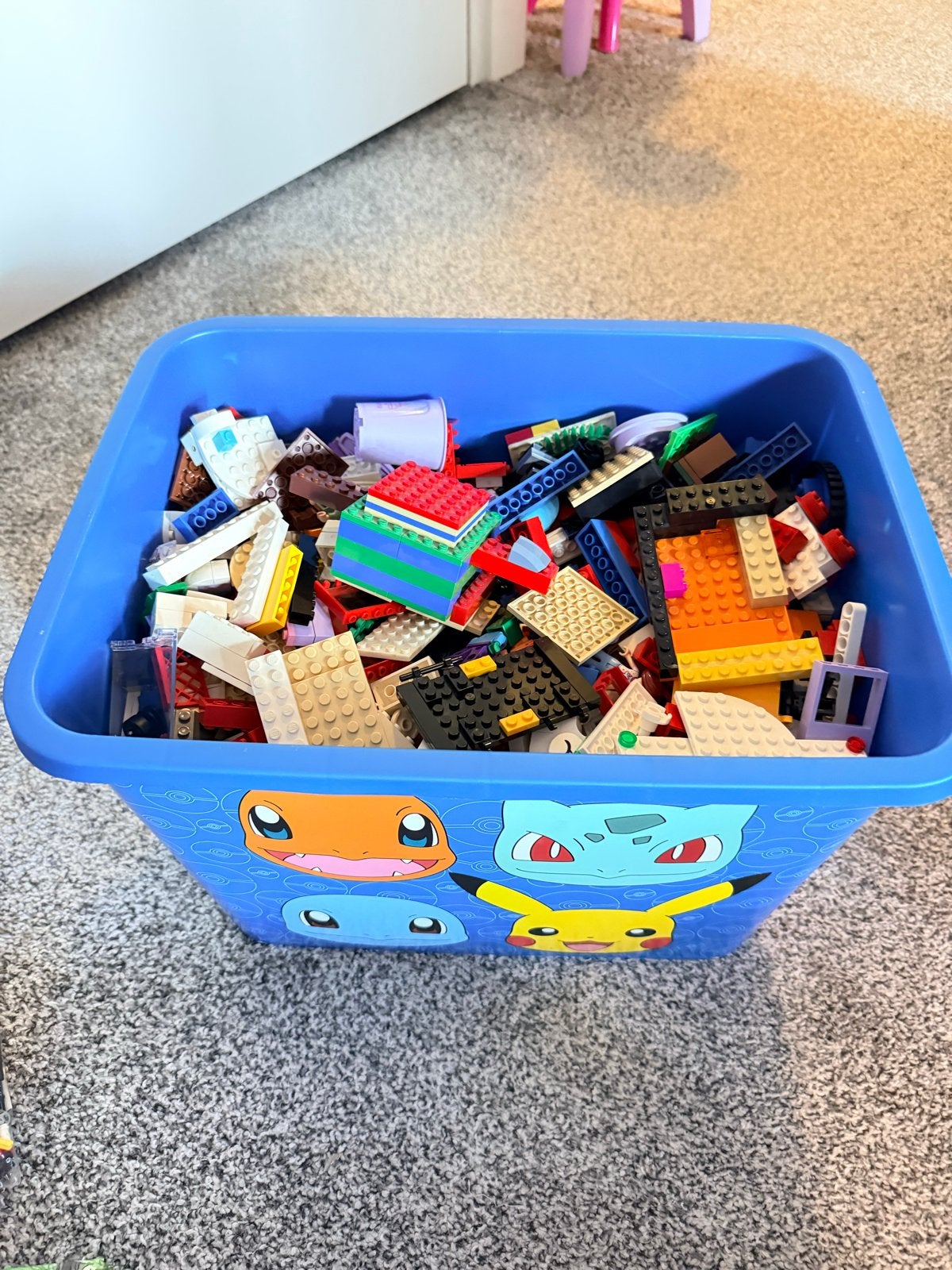 Grote bak met diverse Lego stenen, Ophalen, Gebruikt, Losse stenen, Lego