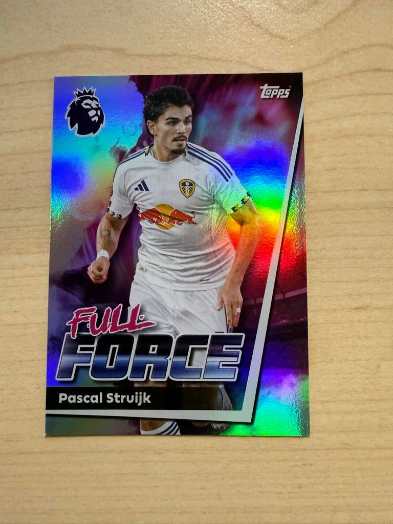 Topps Premier League Pascal Struijk Full Force Kaart, Ophalen of Verzenden, Nieuw, Buitenlandse clubs, Spelerskaart