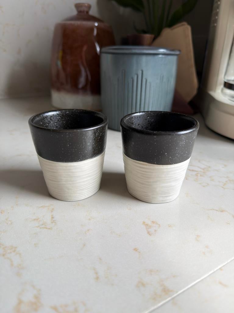 Twee nieuwe Costa Nova espresso kopjes, Huis en Inrichting, Keuken | Servies, Ophalen of Verzenden, Nieuw, Keramiek, Kop(pen) en/of Schotel(s)