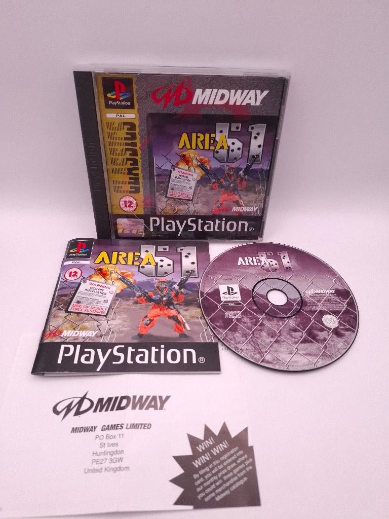 Area 51 ps1, Avontuur en Actie, Gebruikt, 2 spelers, Ophalen of Verzenden