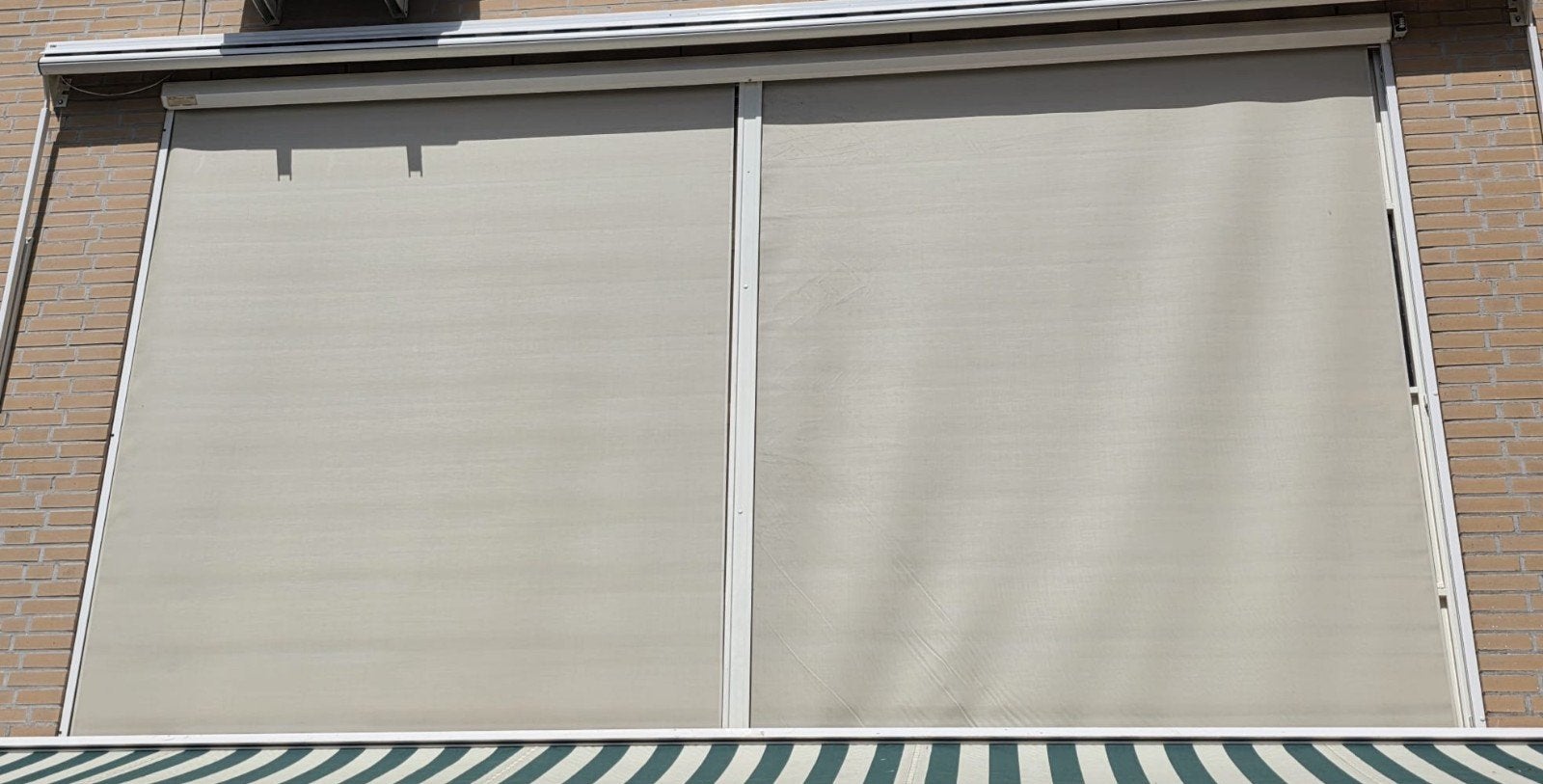 Elektrisch Zonscherm, Tuin en Terras, Zonneschermen, Gebruikt, 450 cm of meer, Elektrisch, Ophalen of Verzenden