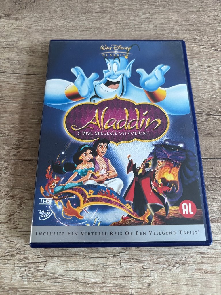 disney dvd aladdin, Alle leeftijden, Ophalen of Verzenden, Zo goed als nieuw, Europees