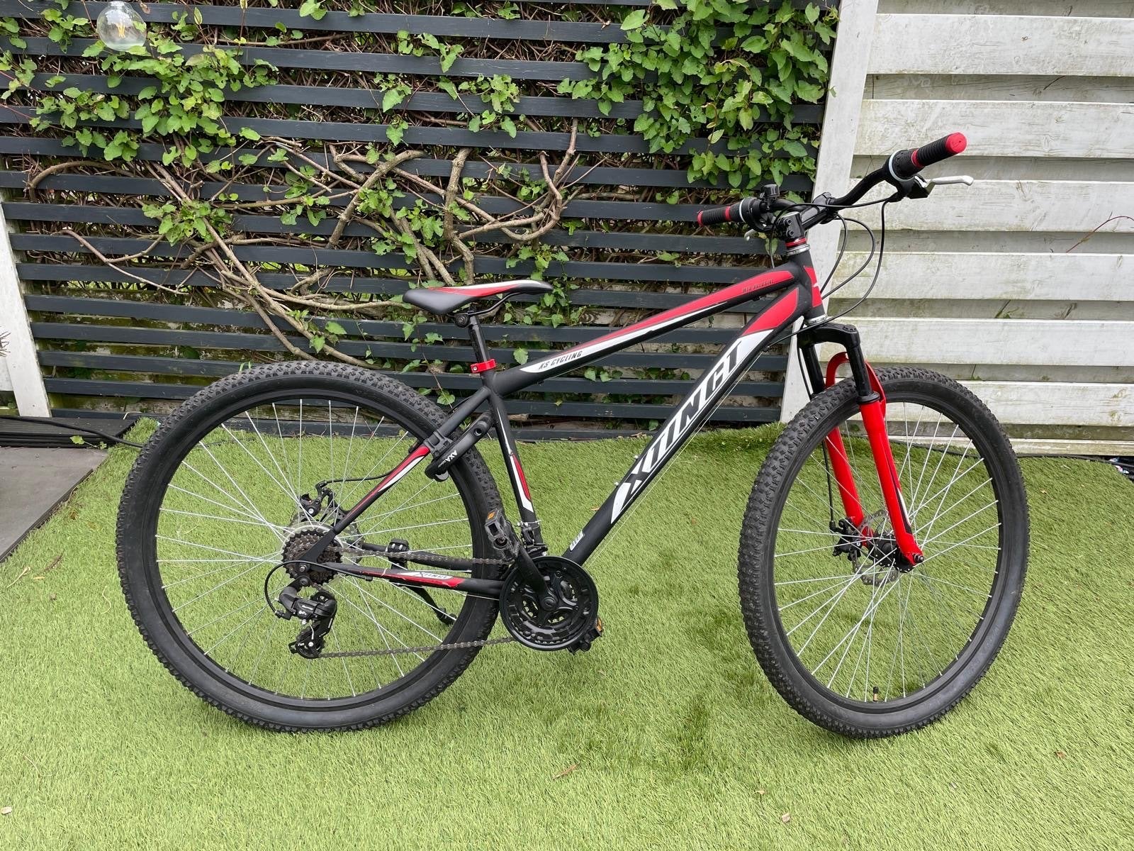 KS Cycling Mountainbike Zwart/Rood 29 inch, Hardtail, Heren, Zo goed als nieuw, Schijfrem