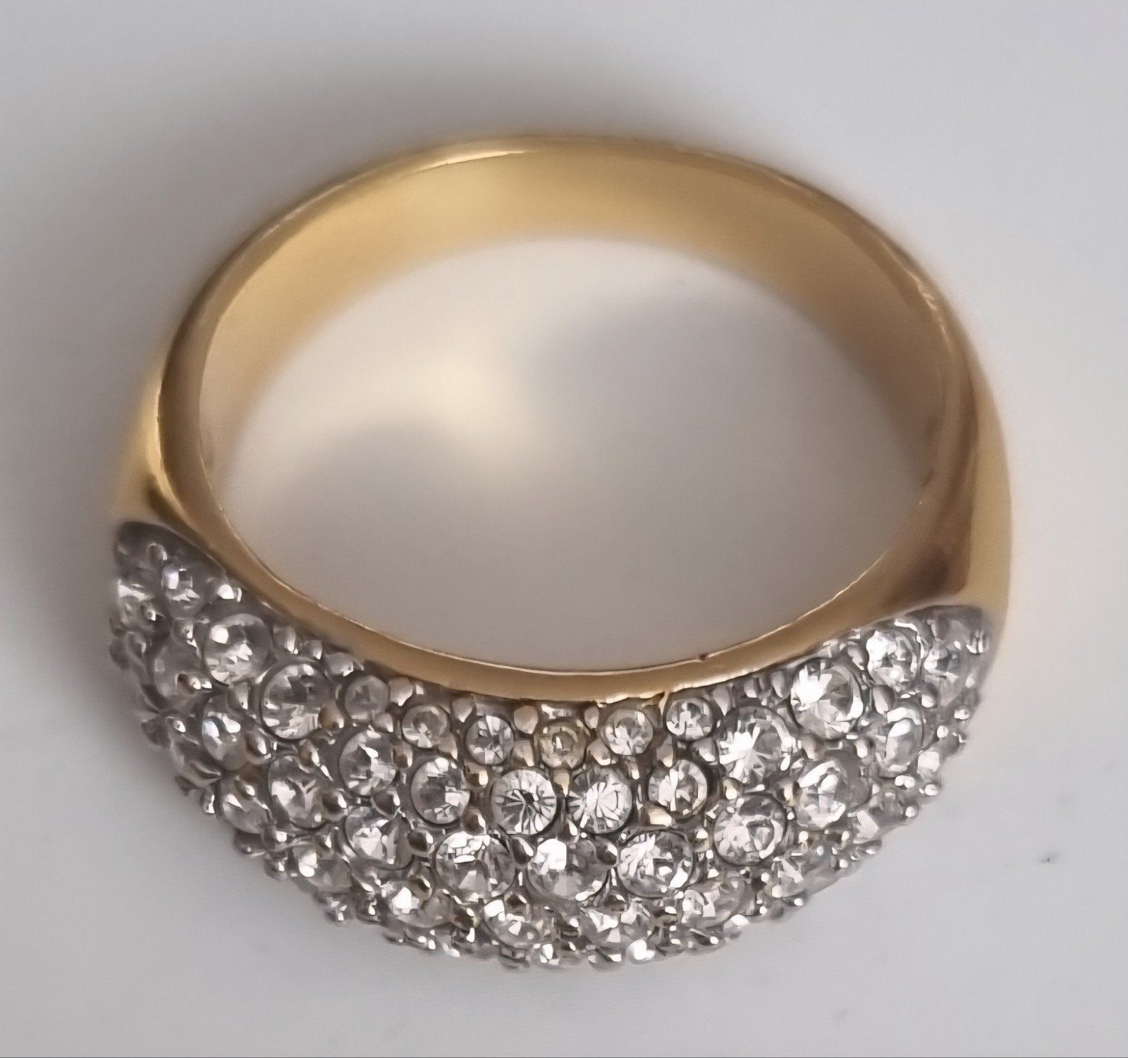 Swarovski ring Maat M, Sieraden, Tassen en Uiterlijk, Overige materialen, Ophalen of Verzenden, Zo goed als nieuw, 17 tot 18