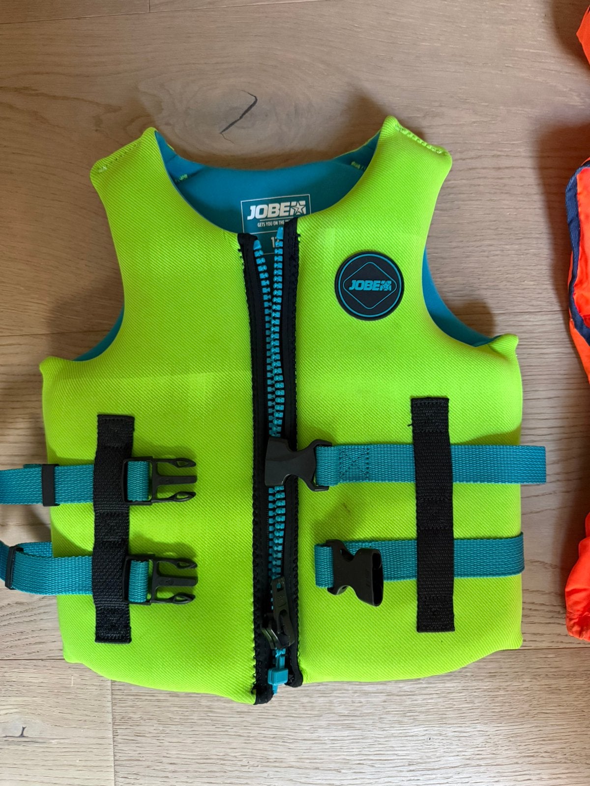 Jobe Neopreen Vest YouthLime Groen 128, Ophalen of Verzenden, Gebruikt, Kind, Reddingsvest of Zwemvest