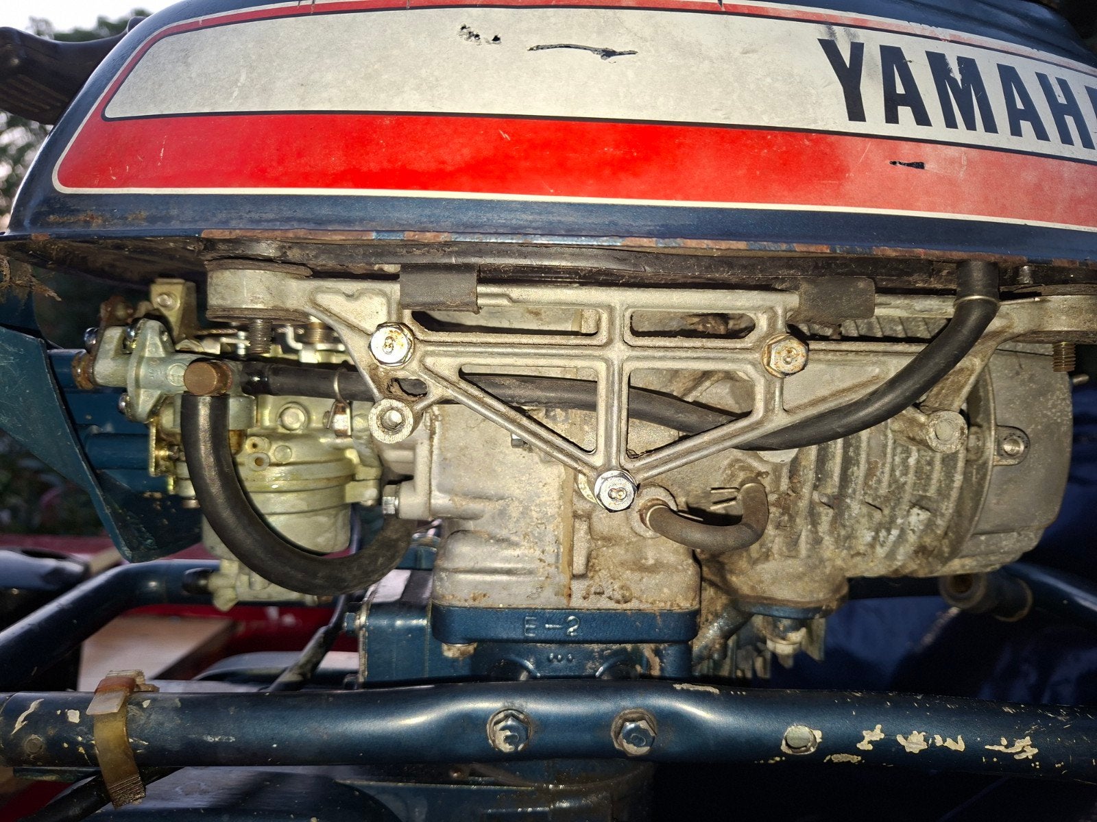 Yamaha 3.5PK 2tak Buitenboordmotor uit de jaren '50 - Loopt!, Ophalen of Verzenden, Gebruikt