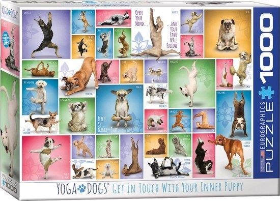 Yoga Honden [Yoga Dogs] - Puzzel 1000 stukjes, Ophalen of Verzenden, 500 t/m 1500 stukjes, Nieuw