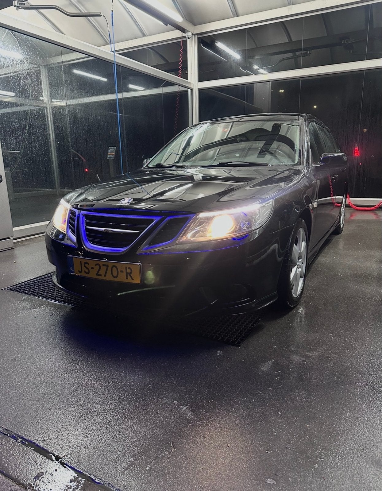 Saab 9-3 1.9 Ttid Estate 2011 Zwart DEFECT KOPPELING, Auto's, Voorwielaandrijving, 4 cilinders, Zwart, Stationwagon