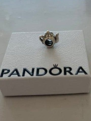 Pandora theepot bedel - Zilveren theepotje, Pandora, Ophalen of Verzenden, Zo goed als nieuw, 1 bedel