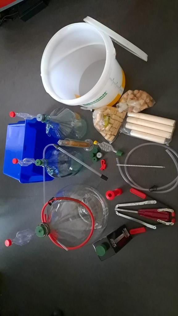 Complete Wijn Maak Set - Alles voor Thuis Wijnproductie, Hobby en Vrije tijd, Overige Hobby en Vrije tijd, Ophalen of Verzenden