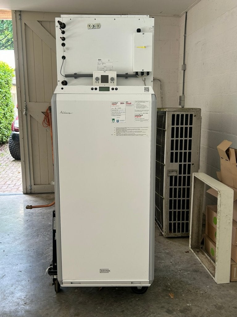 Brink Allure B-40 Hybride luchtverwarmer + koeling (upflow), Doe-het-zelf en Verbouw, Ophalen, Gebruikt, Hoog rendement (Hr), Overige typen