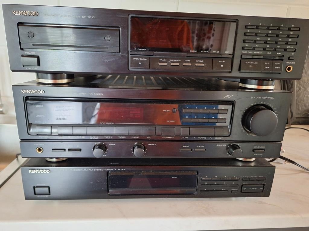 Kenwood stereoset met Onkyo en Jamo speakers, Gebruikt, Tuner of Radio, Losse componenten, Ophalen