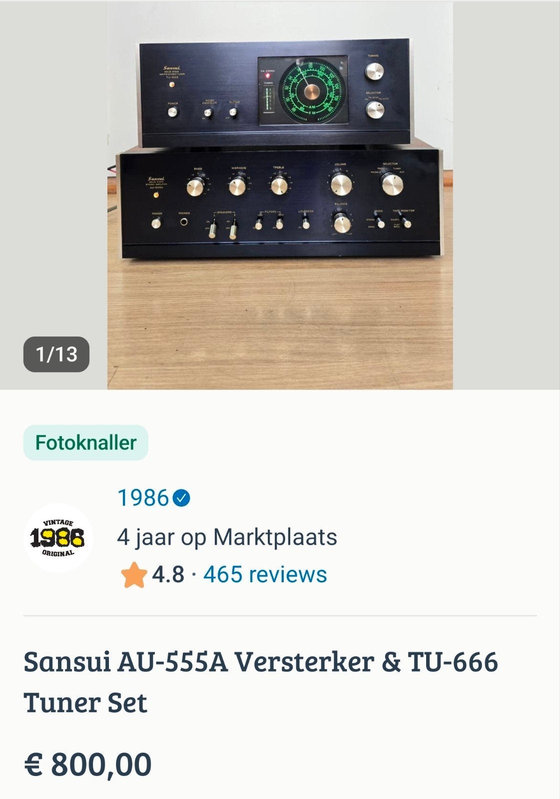 5 Sansui Versterkers/Receivers -1 tuner Alles Samen, Ophalen, Overige merken