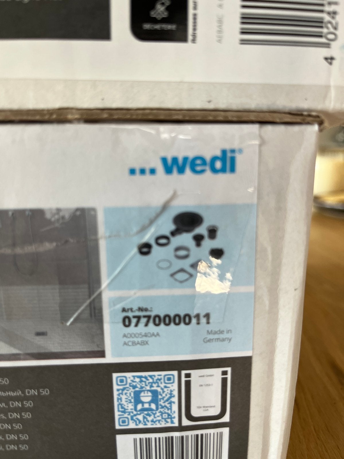 Wedi Fundo Douche afvoer horizontaal DN 50, Ophalen of Verzenden, Nieuw, Douche