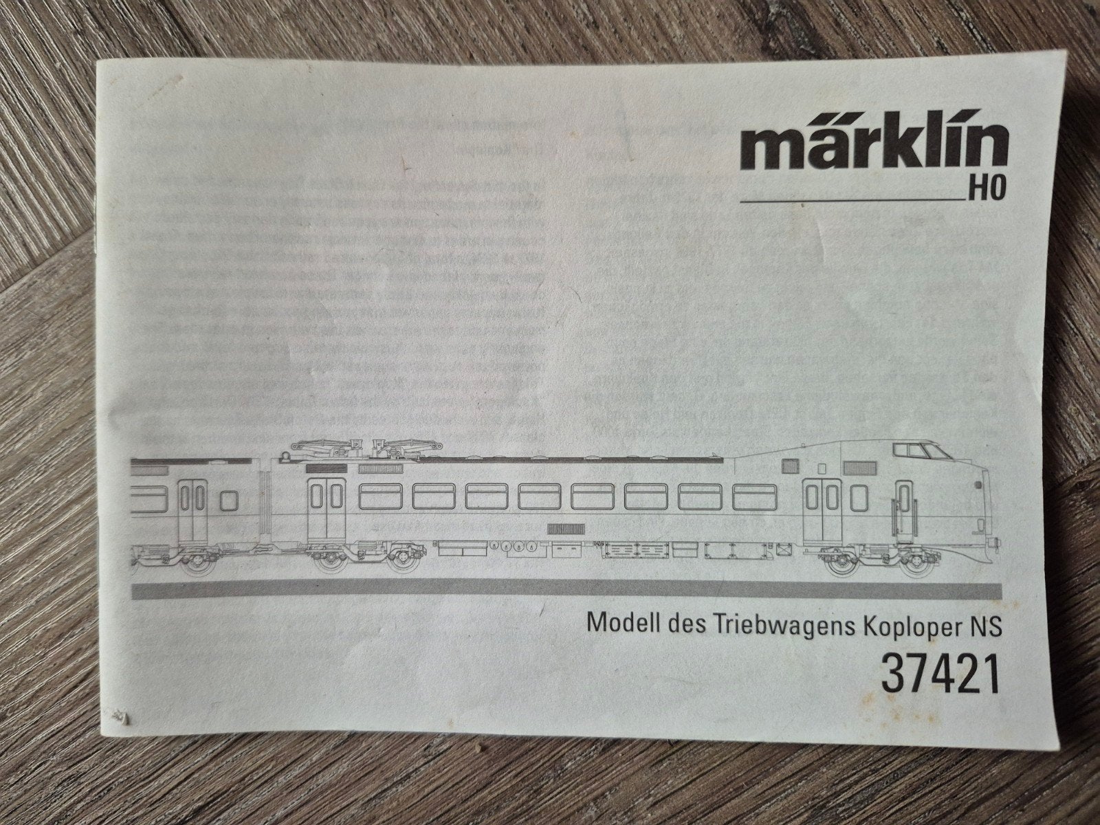 Marklin boekje van de 37421., Wisselstroom, Gebruikt, Märklin, Boek, Tijdschrift of Catalogus