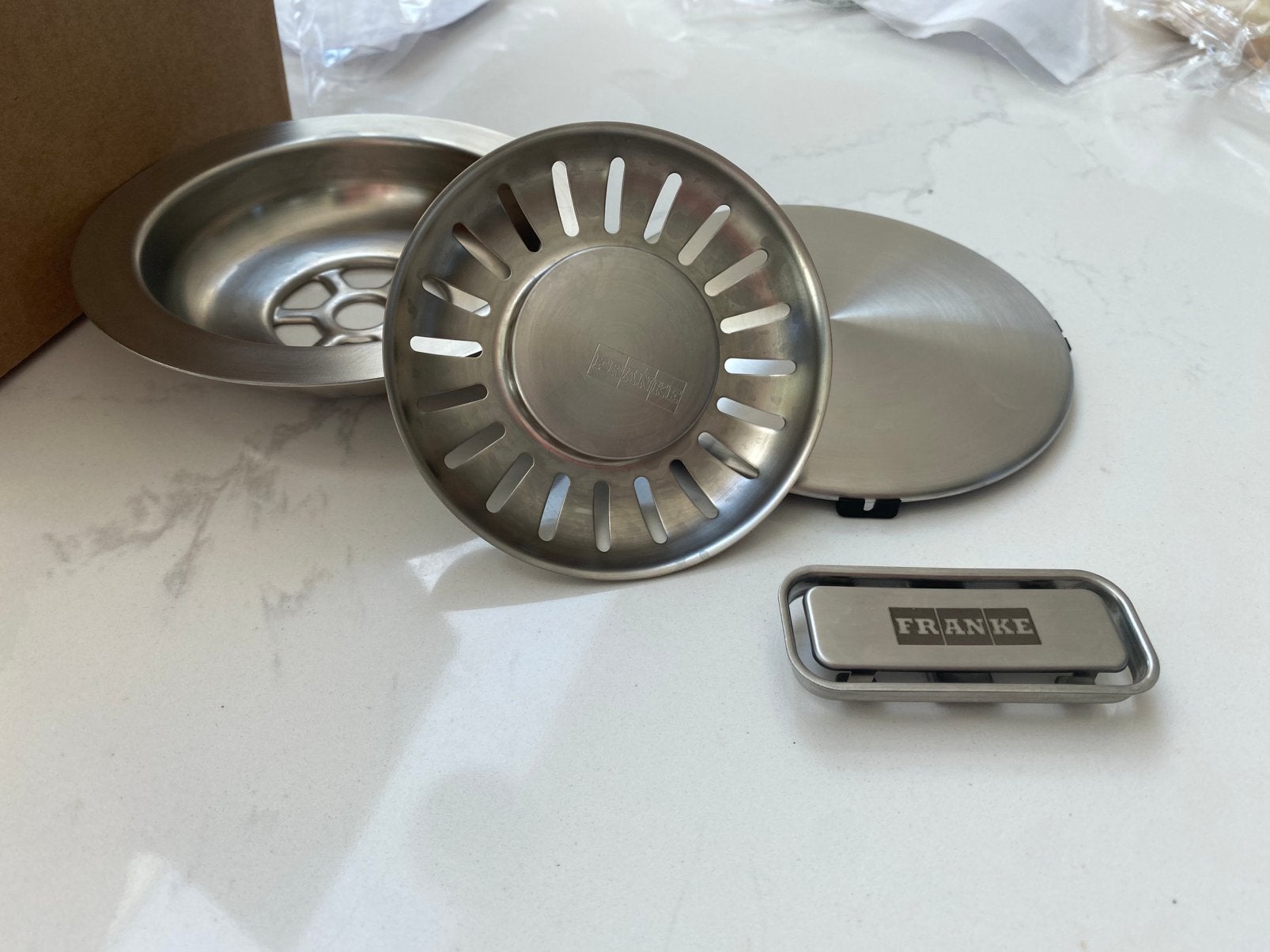 Nieuwe Franke Maris afvoerset chrome - RVS, Overige typen, Ophalen of Verzenden, Metaal, Overige merken