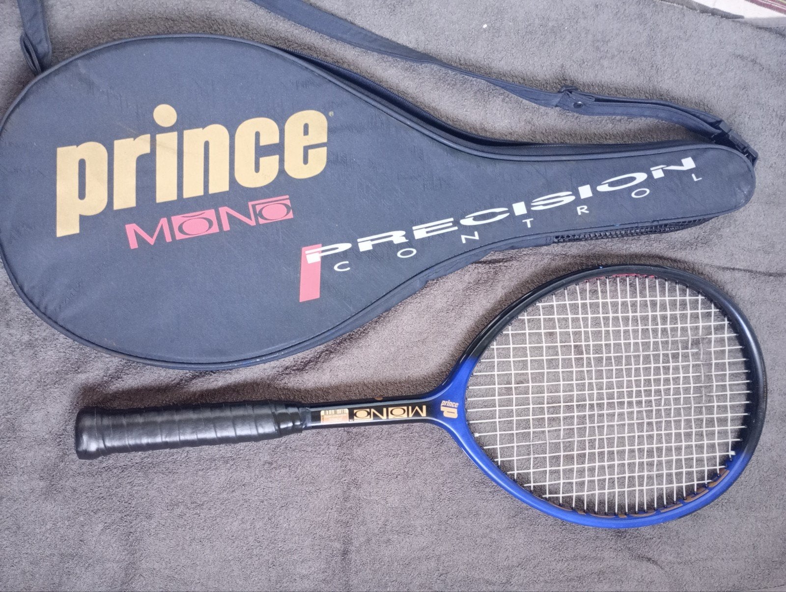 Vintage Prince Mono Precision Tennisracket gr.3, Sport en Fitness, Gebruikt, Prince, Ophalen of Verzenden, Racket