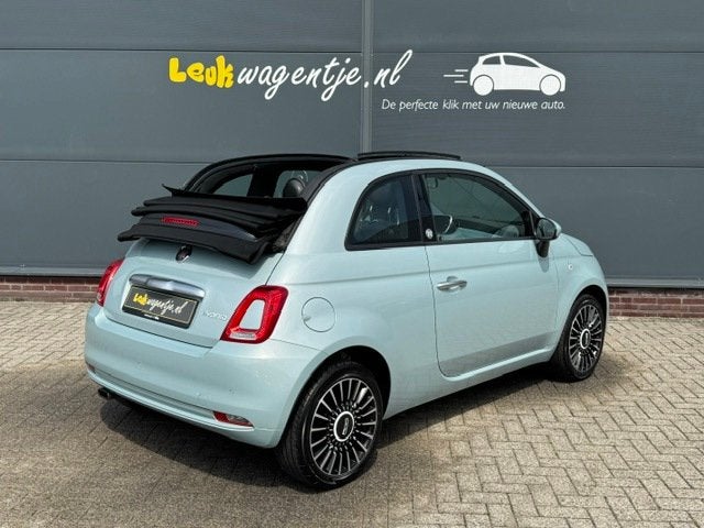 Fiat 500 C 1.0 Hybrid Launch Edit. Cabrio *carplay *climate, Auto's, Fiat, Voorwielaandrijving, Gebruikt, Zwart, Cabriolet
