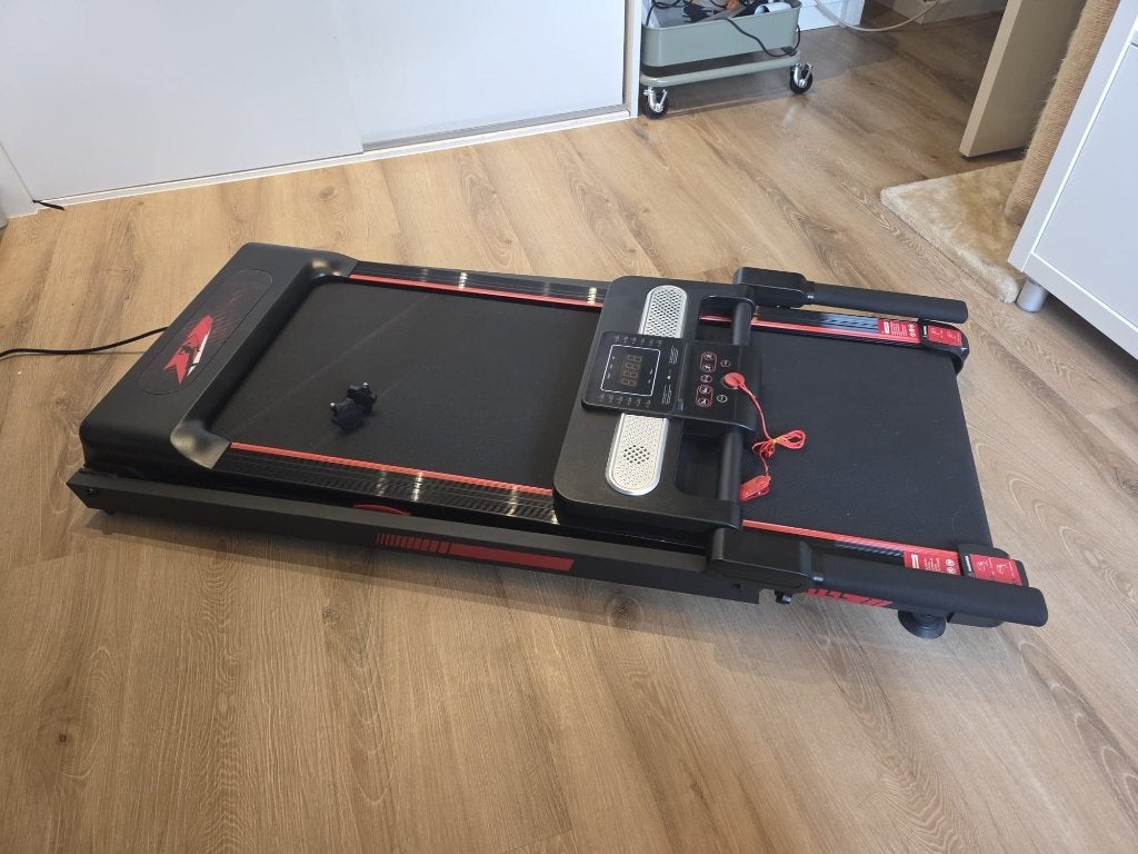Inklapbare Loopband met 12% Helling & Bluetooth - 150KG, Sport en Fitness, Ophalen, Aluminium, Zo goed als nieuw, Loopband