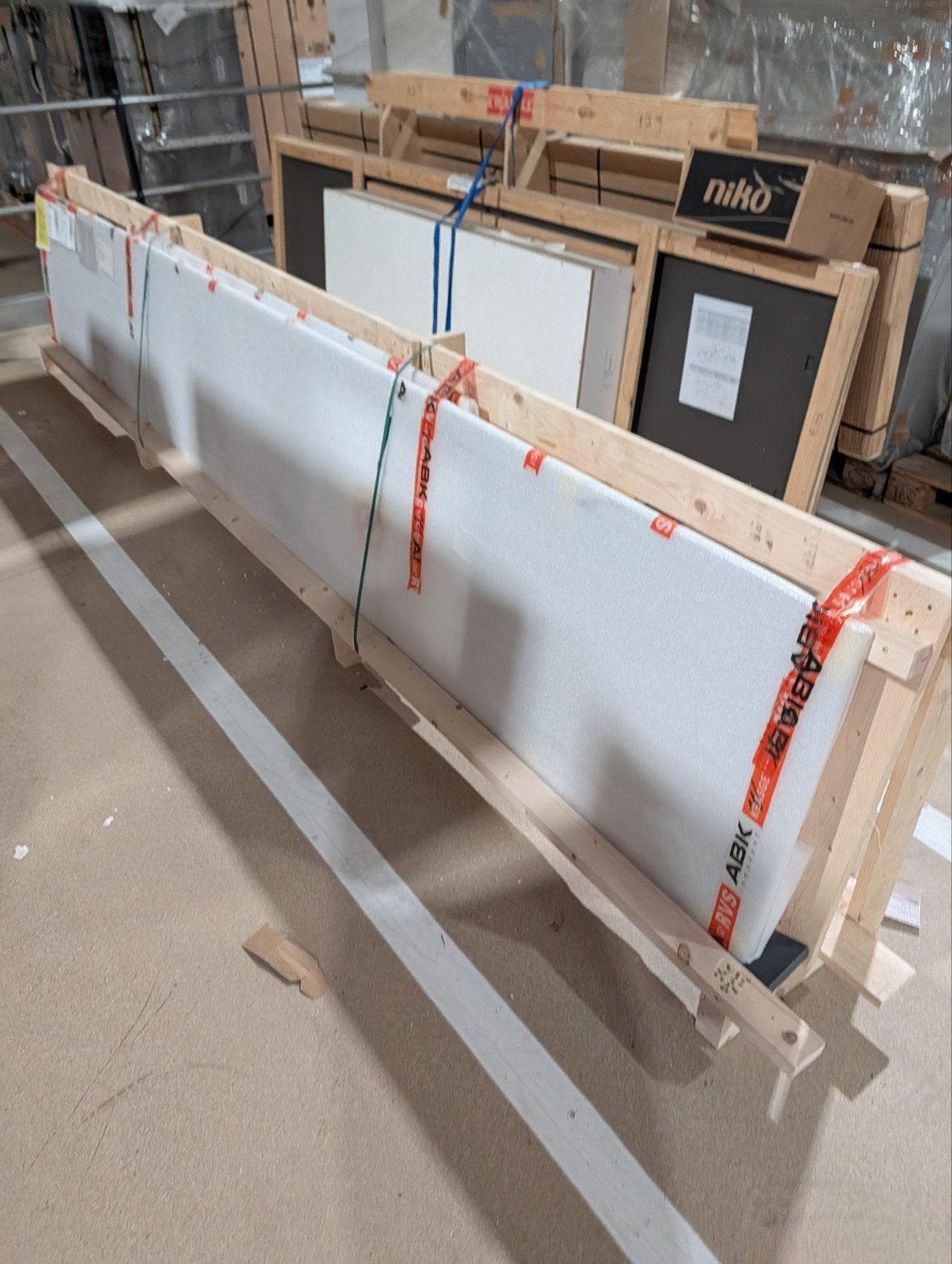 Nieuw ABK InnoVent Luxe RVS Keukenblad 211x65cm met spoelbak, Ophalen, Nieuw, Minder dan 100 cm