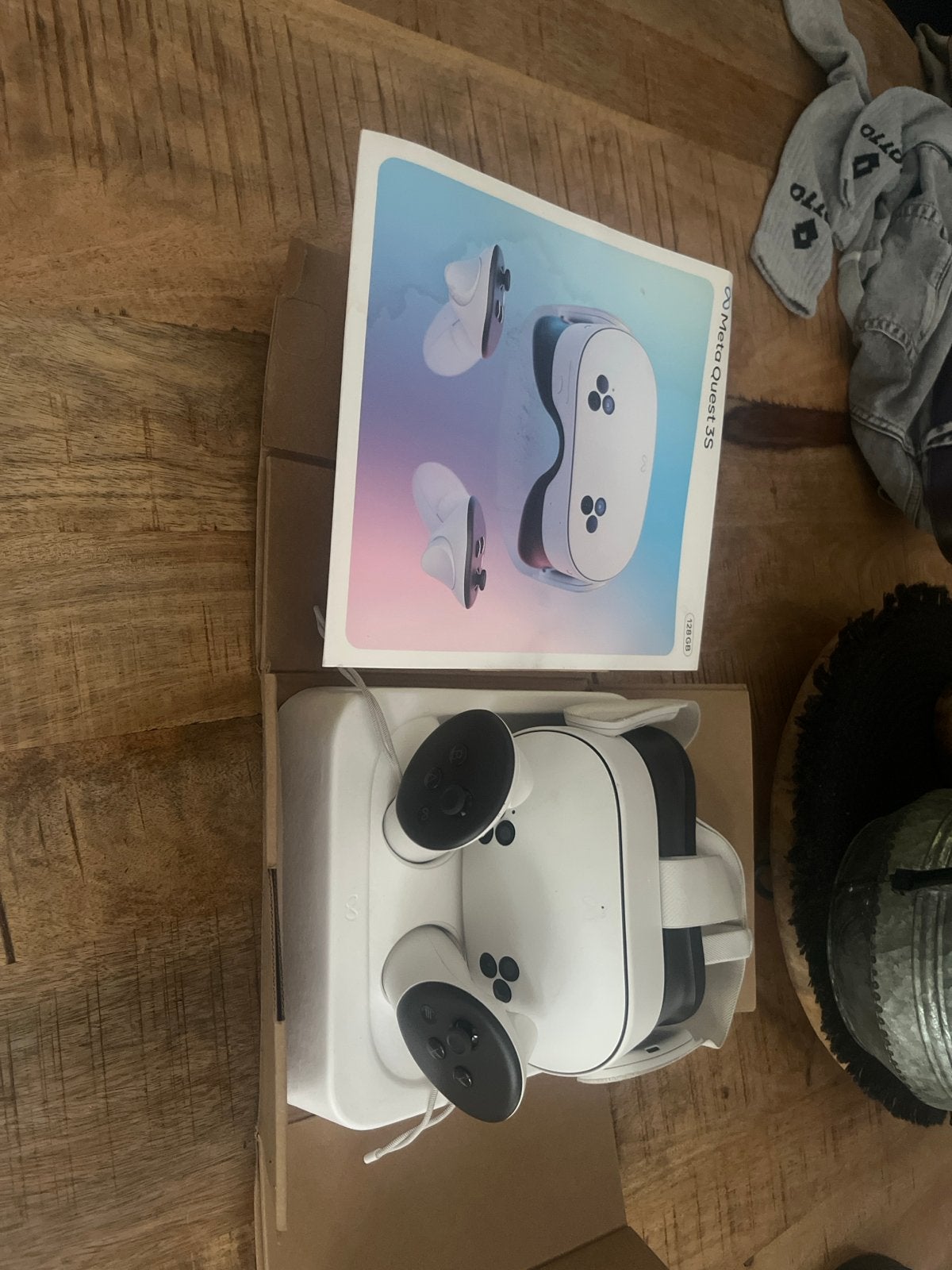 Meta Quest 3S VR Bril 128GB met meerdere spellen, Spelcomputers en Games, Virtual Reality, Ophalen, Zo goed als nieuw, VR-bril