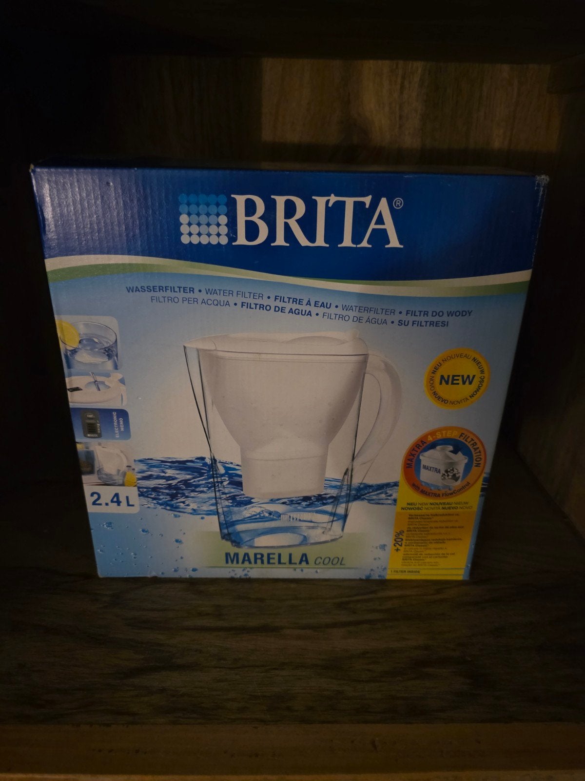 BRITA Marella Cool waterfilterkan 2.4L - Nieuw in doos, Overige typen, Kunststof, Nieuw, Ophalen of Verzenden