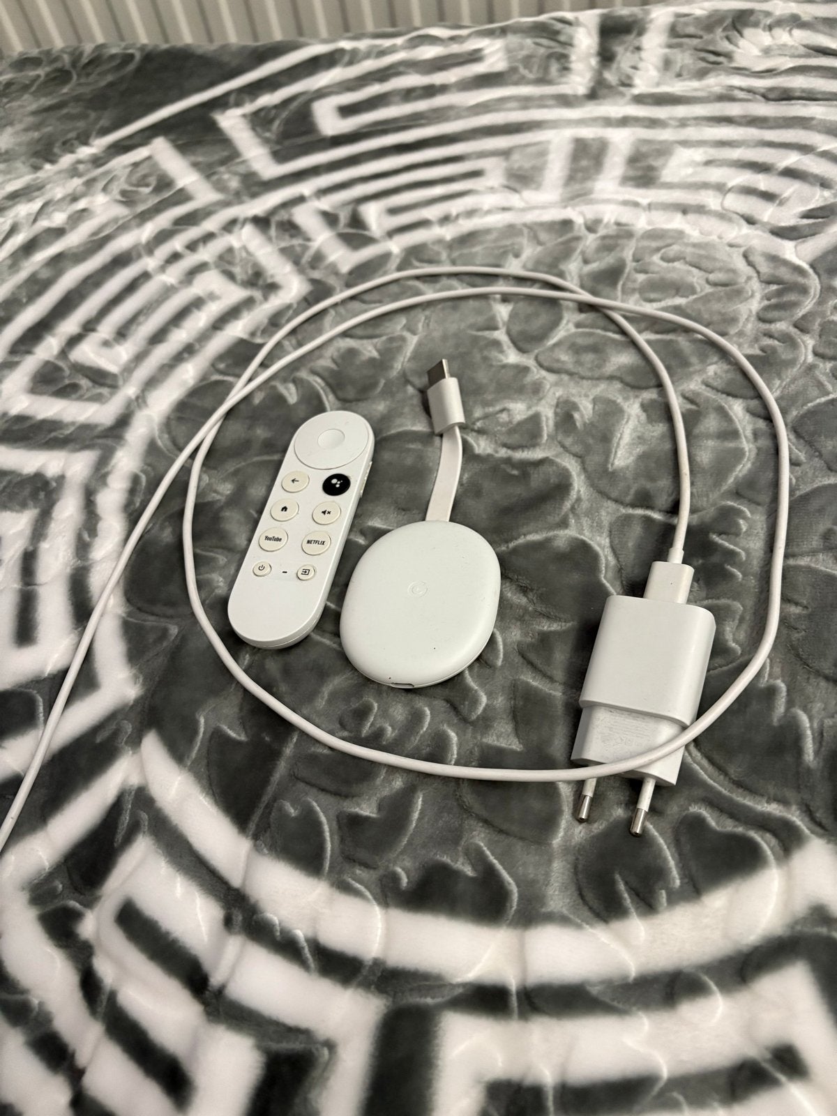 Google Chromecast met Google TV (4K) - Wit (alleen ophalen!), Ophalen, Zo goed als nieuw, HDMI, Zonder harde schijf