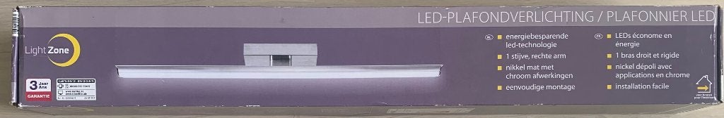 LightZone LED-Plafondlamp [ALDI] 75cm, Recht [Nieuw in doos], Ophalen of Verzenden, Overige kleuren, Nieuw, Plafondlamp