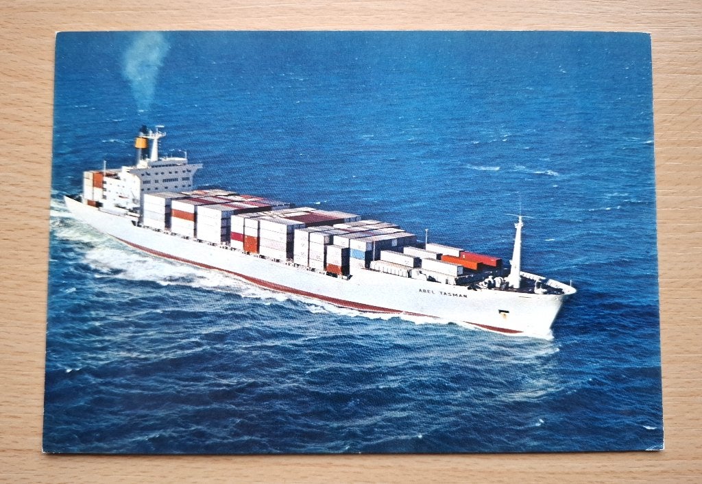 Ansichtkaart Nedlloyd Abel Tasman uit 1972, Verzenden, 1960 tot 1980, Ongelopen, Overige thema's