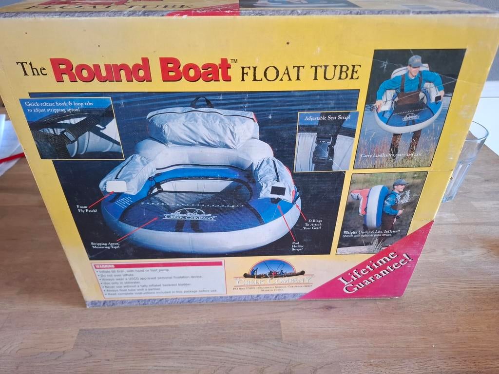 The Round Boat Float Tube - Viskajak/Bellyboat, Ophalen of Verzenden, Nieuw