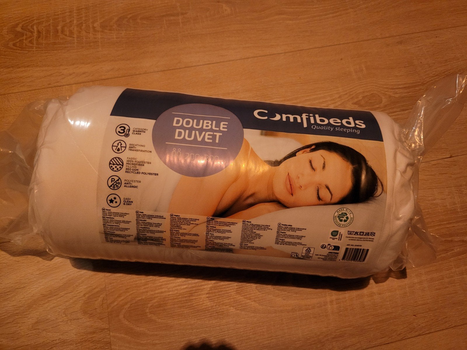 Comfibeds dekbed 200x200, Ophalen, Wit, Ademend, Deken of Dekbed