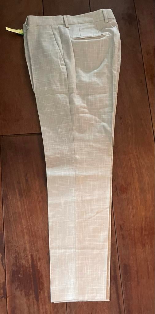 Boss Zomer Broek Maat 48 - Zeer Goede Staat, Gestoomd, Verzenden, Zo goed als nieuw, Maat 48/50 (M), Beige