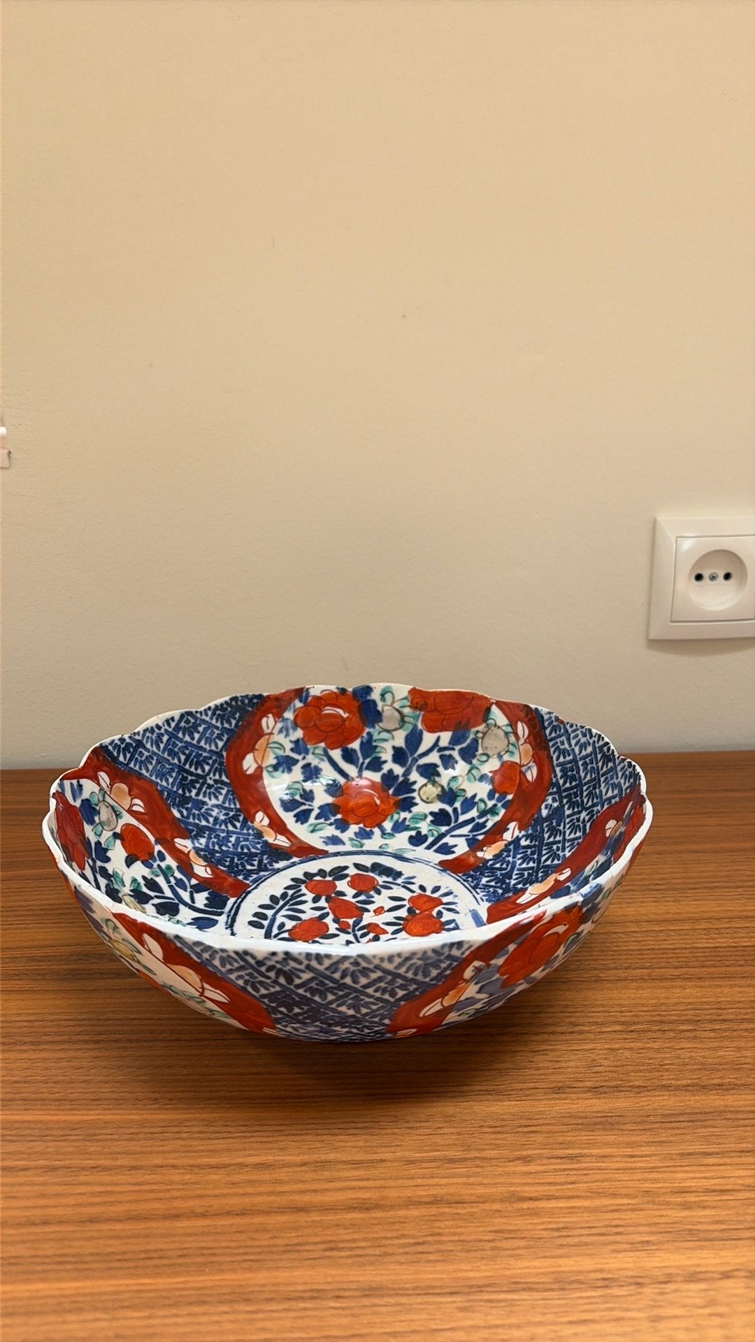 Antieke Japans porseleinen Imari schaal, Antiek en Kunst, Ophalen of Verzenden