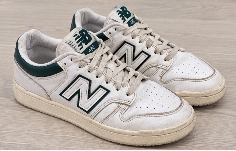 New Balance 480 Sneakers - Maat 38.5, Wit, New Balance, Ophalen of Verzenden, Sneakers of Gympen