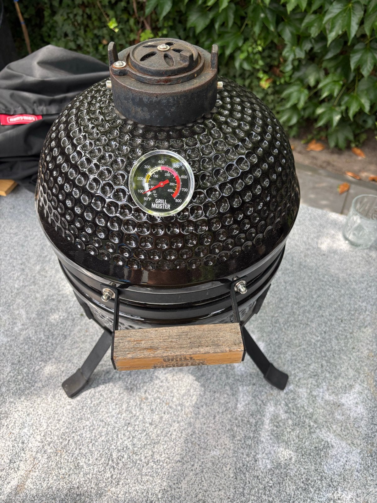 Grill Meister Compact Kamado - Gebruikt, licht verweerd, Tuin en Terras, Barbecue-accessoires, Ophalen of Verzenden, Gebruikt