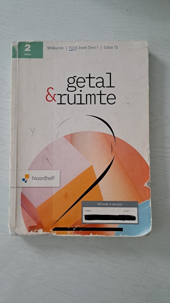Wiskunde boek 2 VWO, Boeken, Ophalen of Verzenden, Gelezen, VWO, Wiskunde A