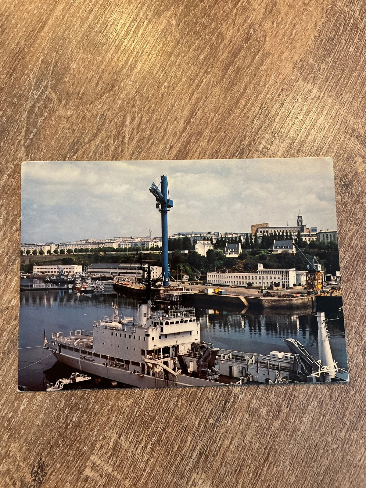 Vintage Ansichtkaart Brest, Frankrijk - De Marine Werf, Ophalen of Verzenden, 1960 tot 1980, Gelopen, Frankrijk