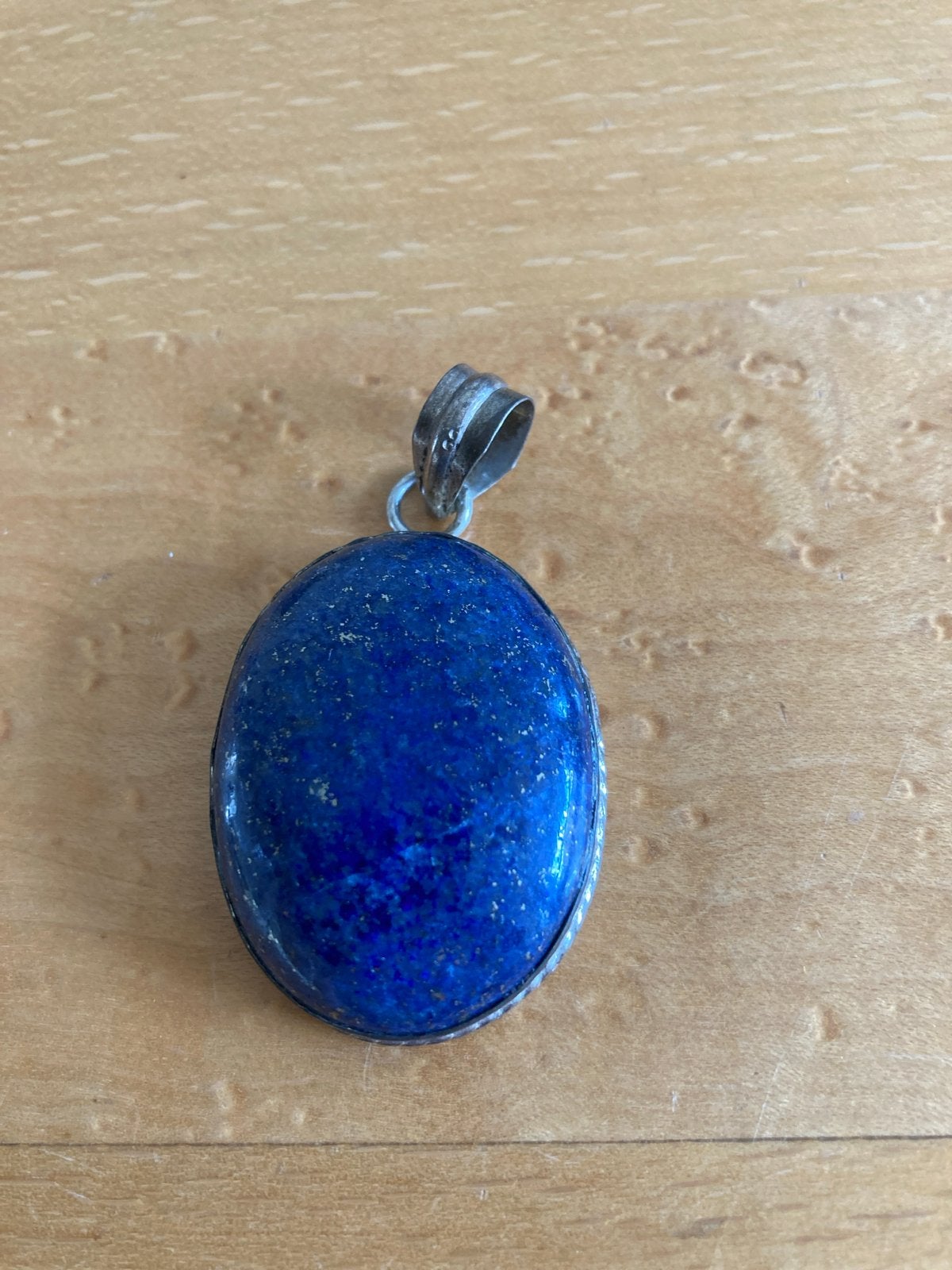 Vintage Lapis Lazuli Hanger - Zilverkleurig, Sieraden, Tassen en Uiterlijk, Overige materialen, Gebruikt, Overige voorstellingen