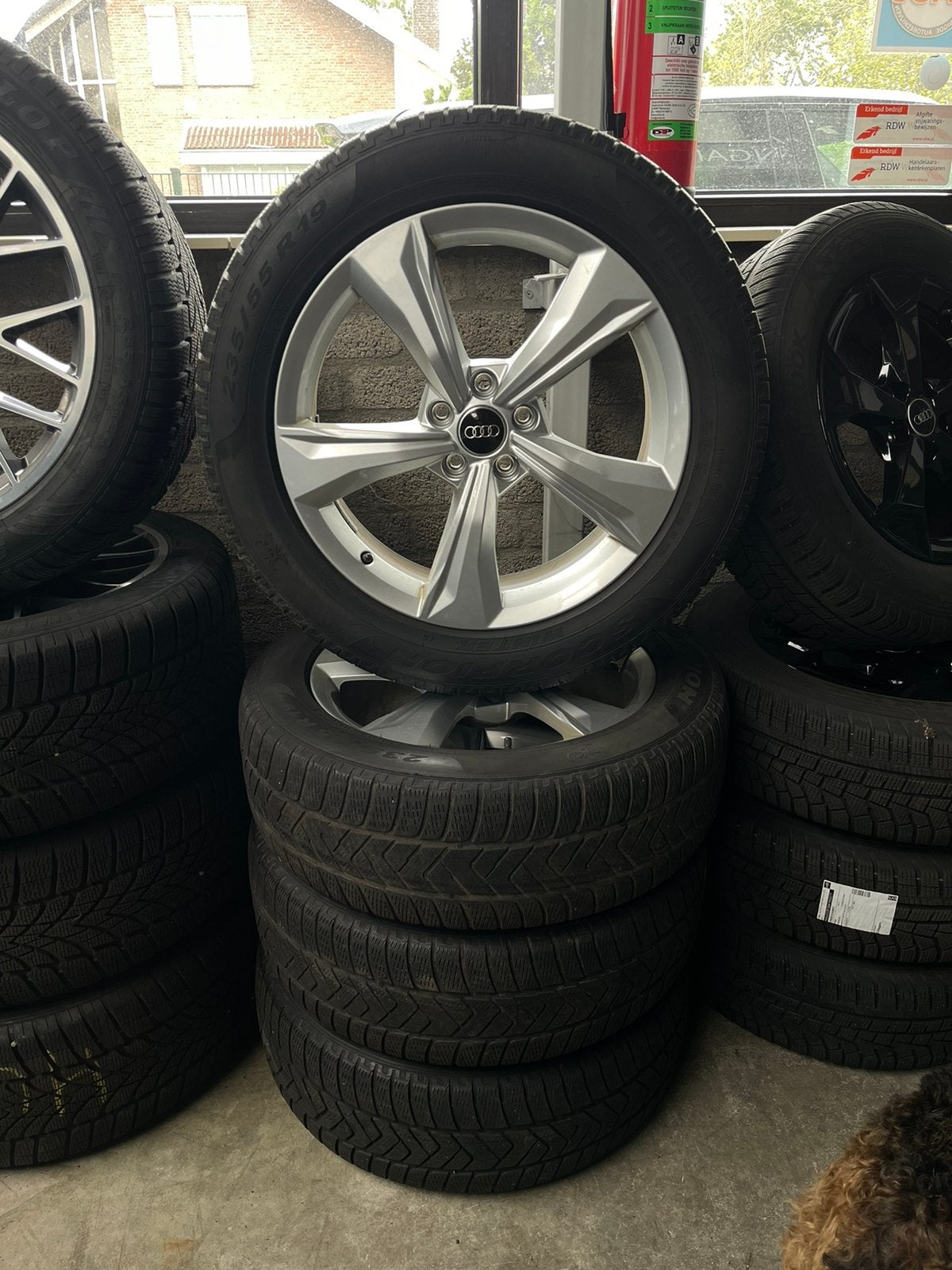 19” winterset/winterwielen Audi Q5 pirelli 235/55R19, 19 inch, Banden en Velgen, 235 mm, Winterbanden