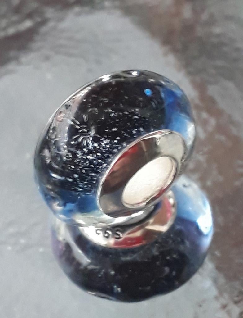 Glasbedels diverse voor bedel armband, 4 bedels of meer, Ophalen of Verzenden, Nieuw, Zilver