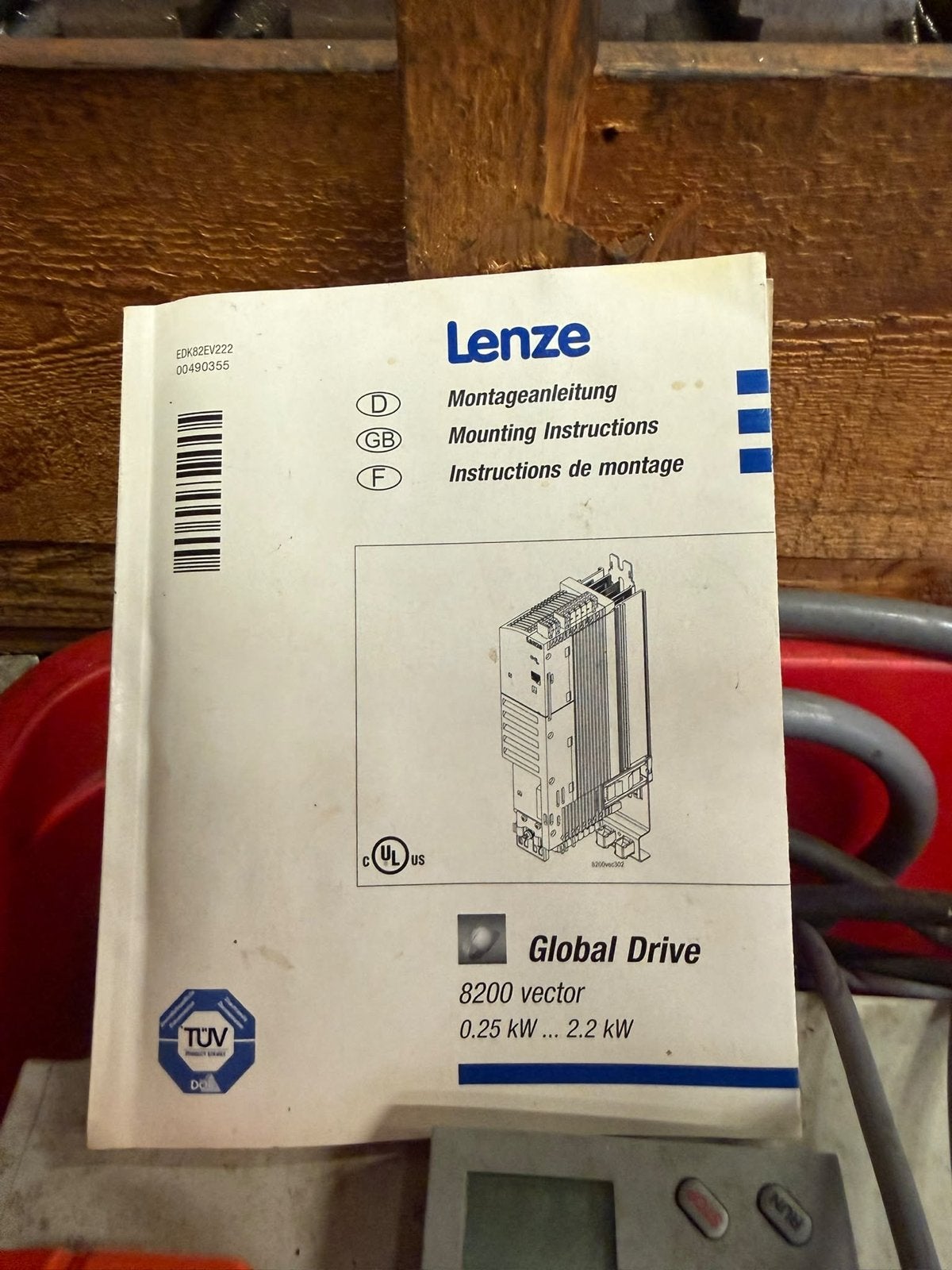 Lenze Global Drive 8200 vector met motor en bediening, Ophalen of Verzenden, Gebruikt