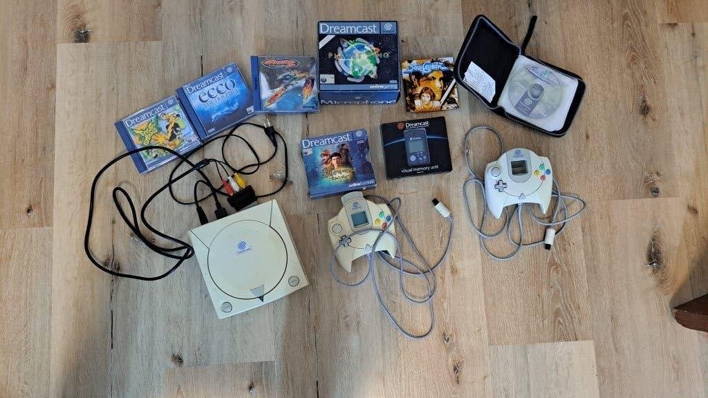 Sega Dreamcast met 2 controllers en spellen, Met 2 controllers, Ophalen of Verzenden, Saturn of Dreamcast, Gebruikt