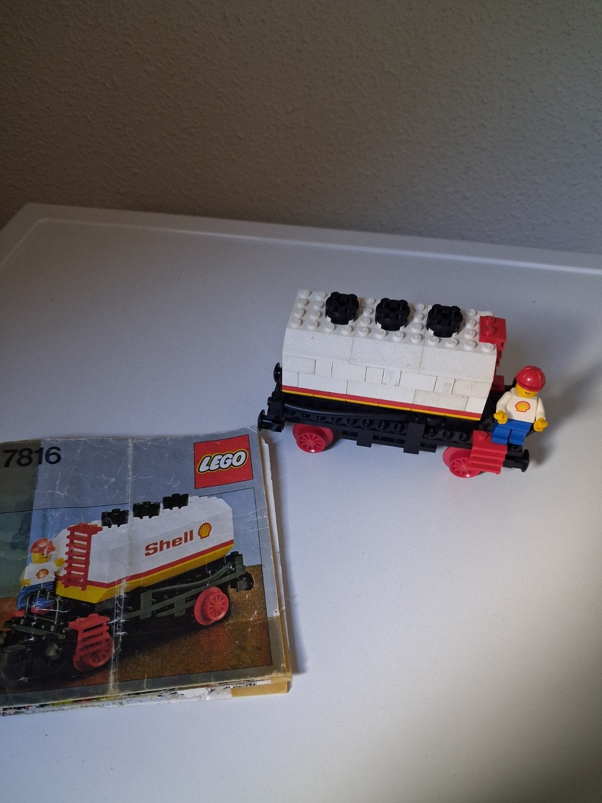 Lego Treinwagon Shell 7816 met instructies, Gebruikt, Overige thema's, Lego, Ophalen of Verzenden