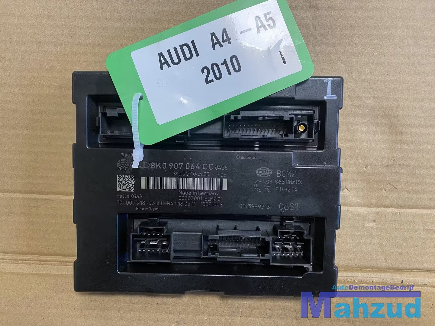 AUDI A4 A5 B8 8F Body controle module bcm sam 2007-2015 8K09, Gebruikt, AUDI AG, Auto-Union-Strasse 1
85045  Ingolstadt, DE, Kundenbetreuung@audi.de