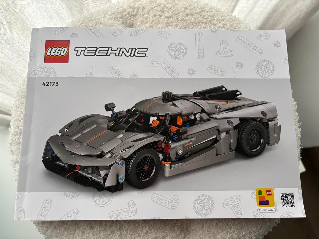 Lego Technic Koenigsegg Jesko Absolut grijze hypercar 42173, Kinderen en Baby's, Ophalen of Verzenden, Zo goed als nieuw, Technic